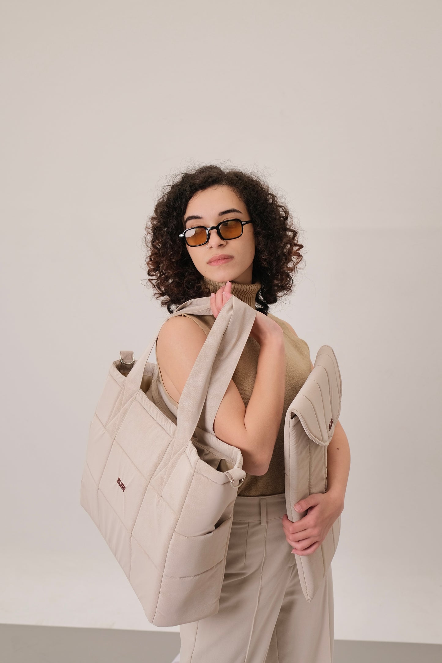 Muse Puffer Bag ( OG Edition ) In Beige