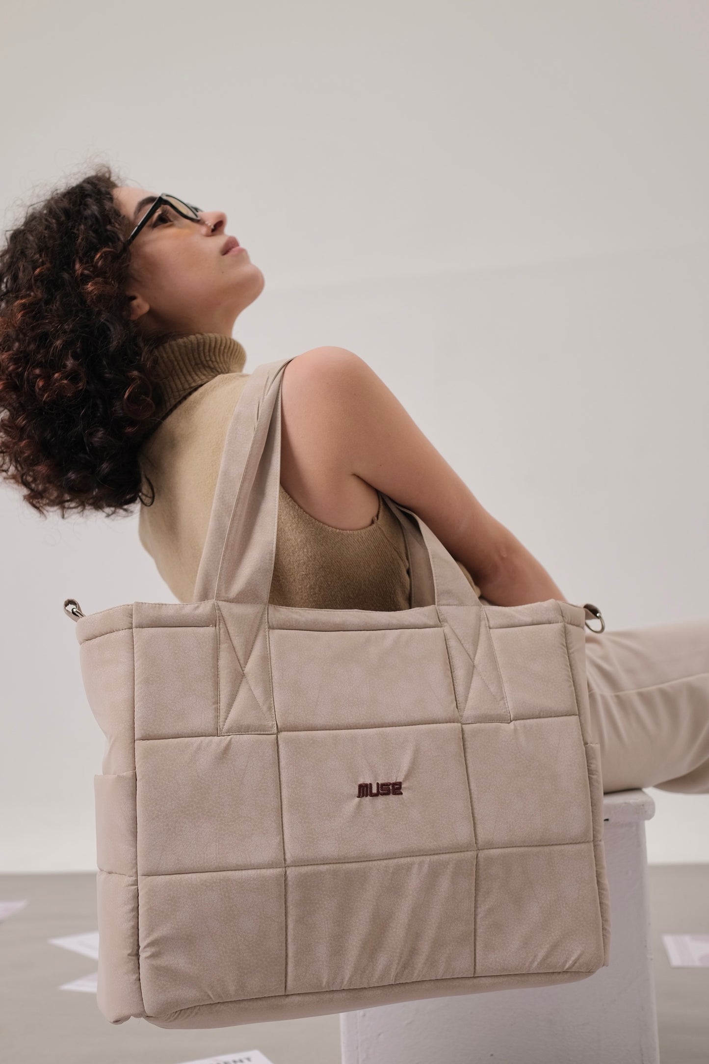 Muse Puffer Bag ( OG Edition ) In Beige