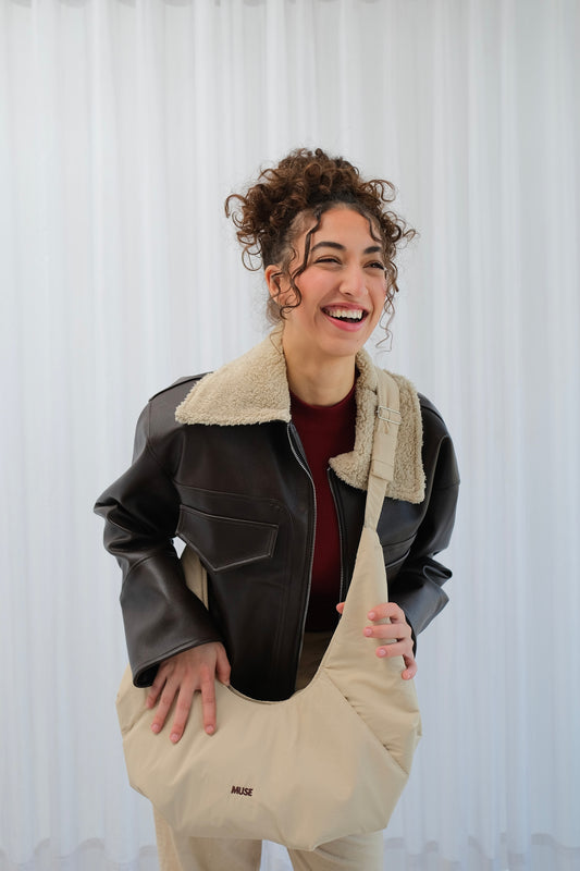 The Croissant Bag In Crème