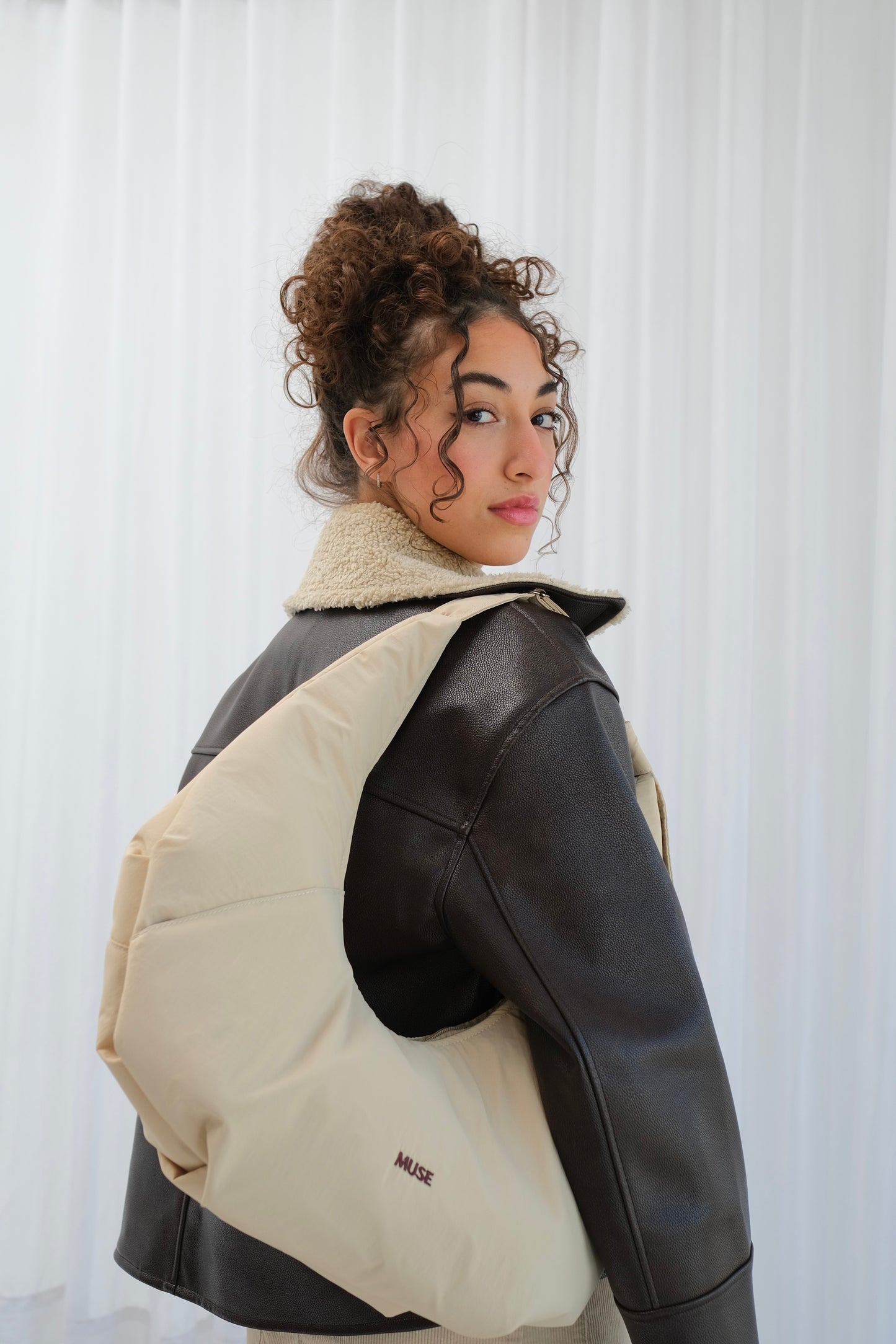 The Croissant Bag In Crème