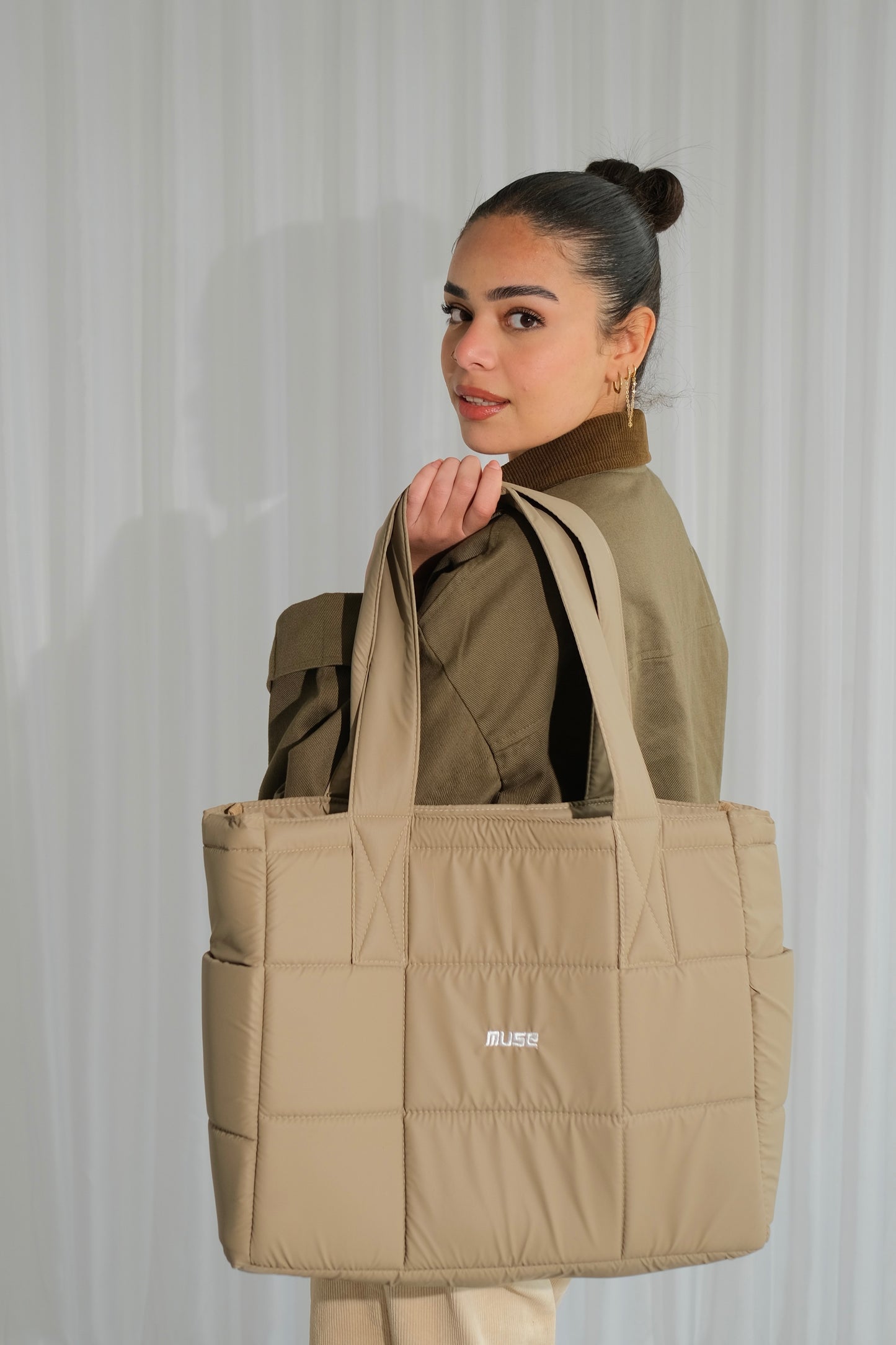 Muse Puffer Bag ( OG Edition ) In Khaki