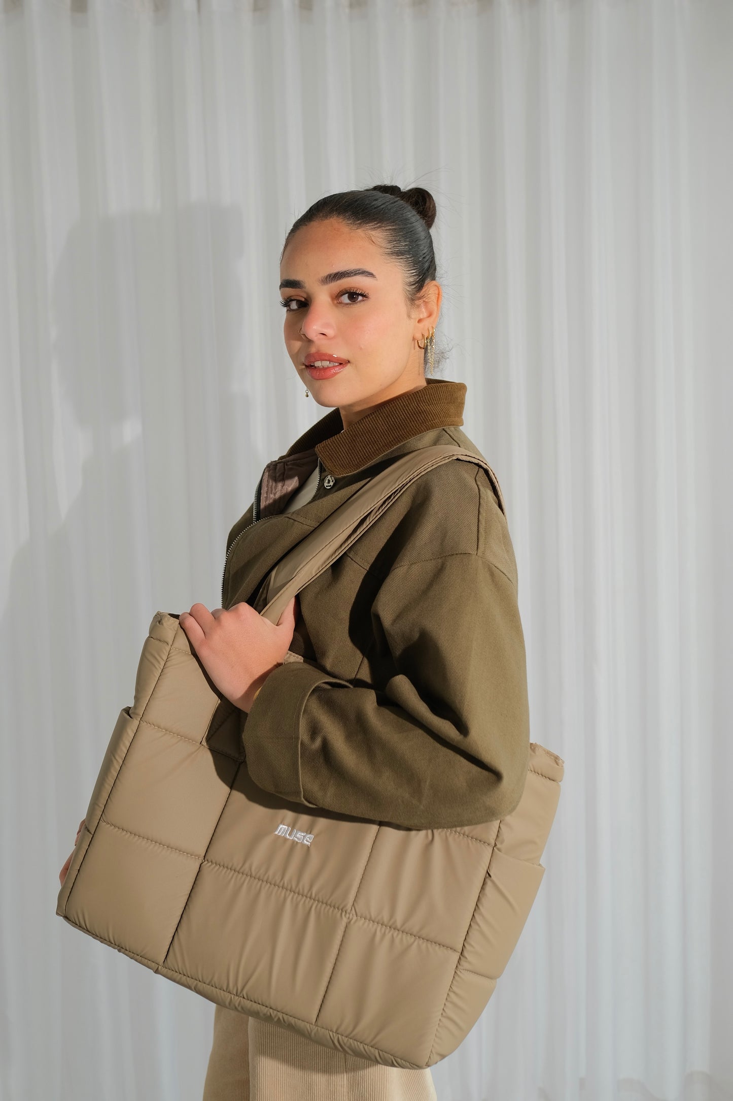 Muse Puffer Bag ( OG Edition ) In Khaki