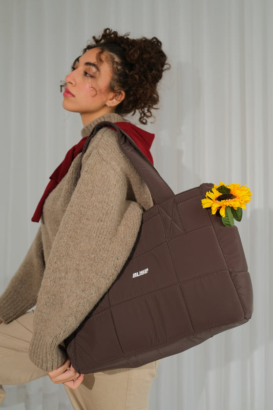 Muse Puffer Bag ( OG Edition ) In Dark Brown