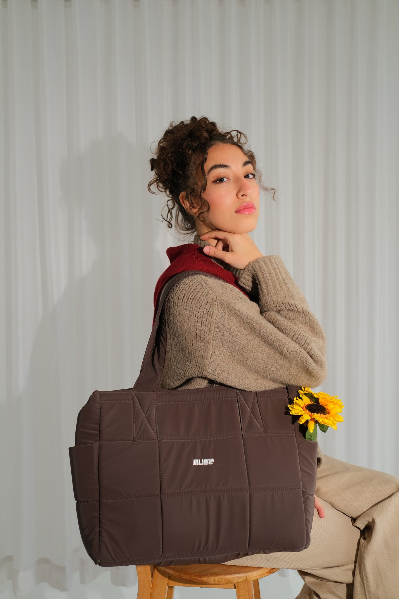 Muse Puffer Bag ( OG Edition ) In Dark Brown
