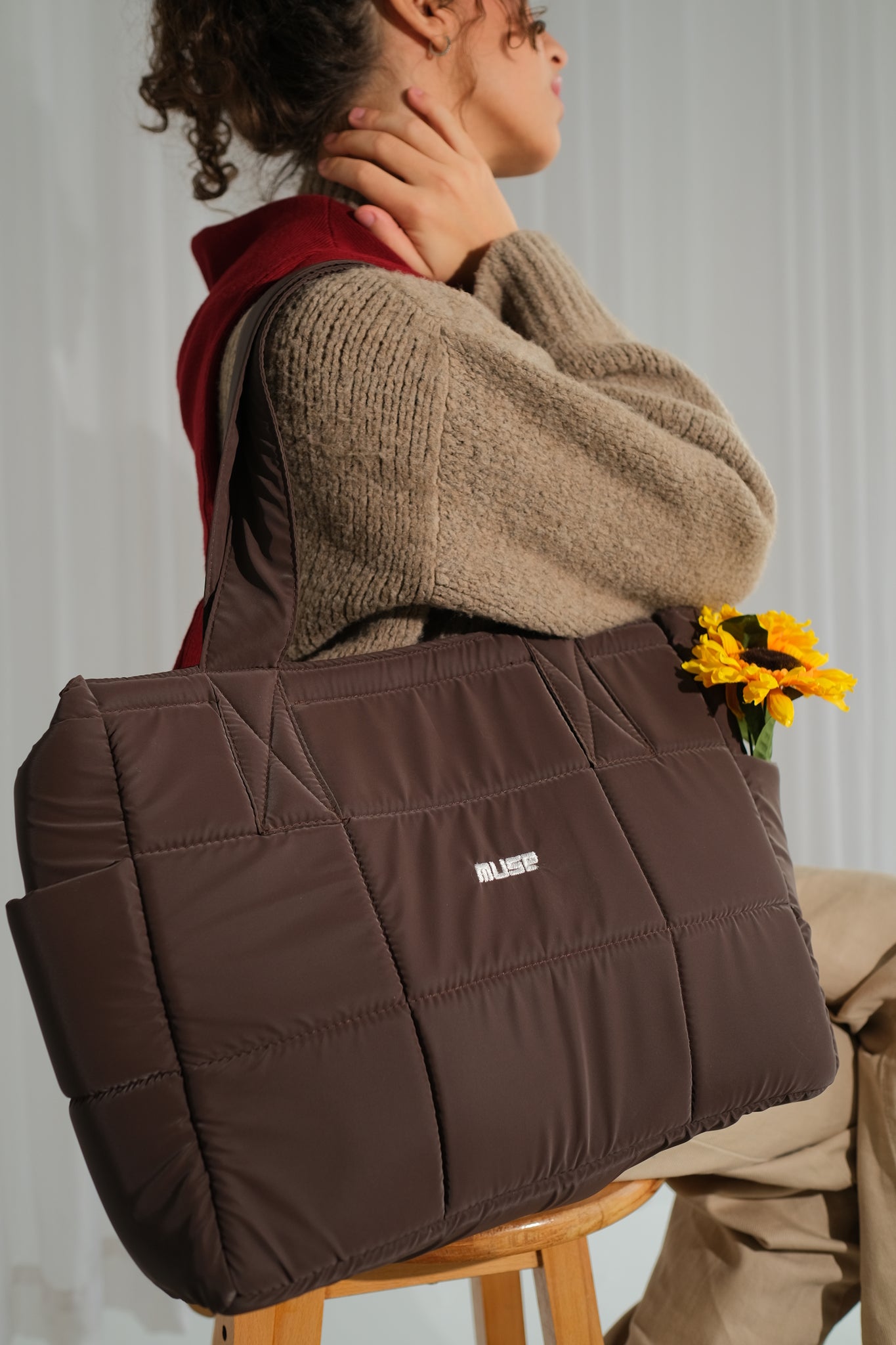 Muse Puffer Bag ( OG Edition ) In Dark Brown