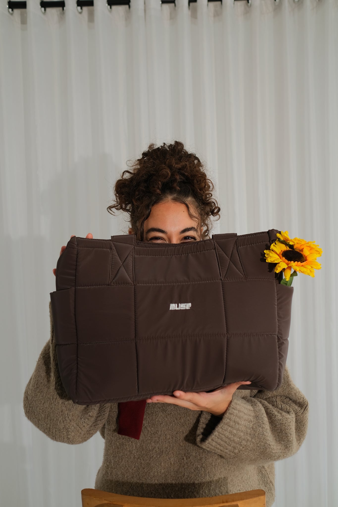 Muse Puffer Bag ( OG Edition ) In Dark Brown