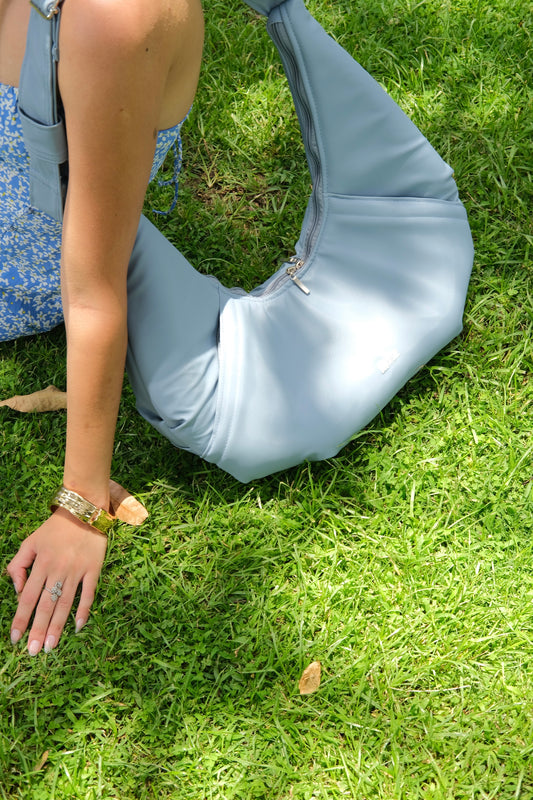 The Croissant Bag In Ocean Blue