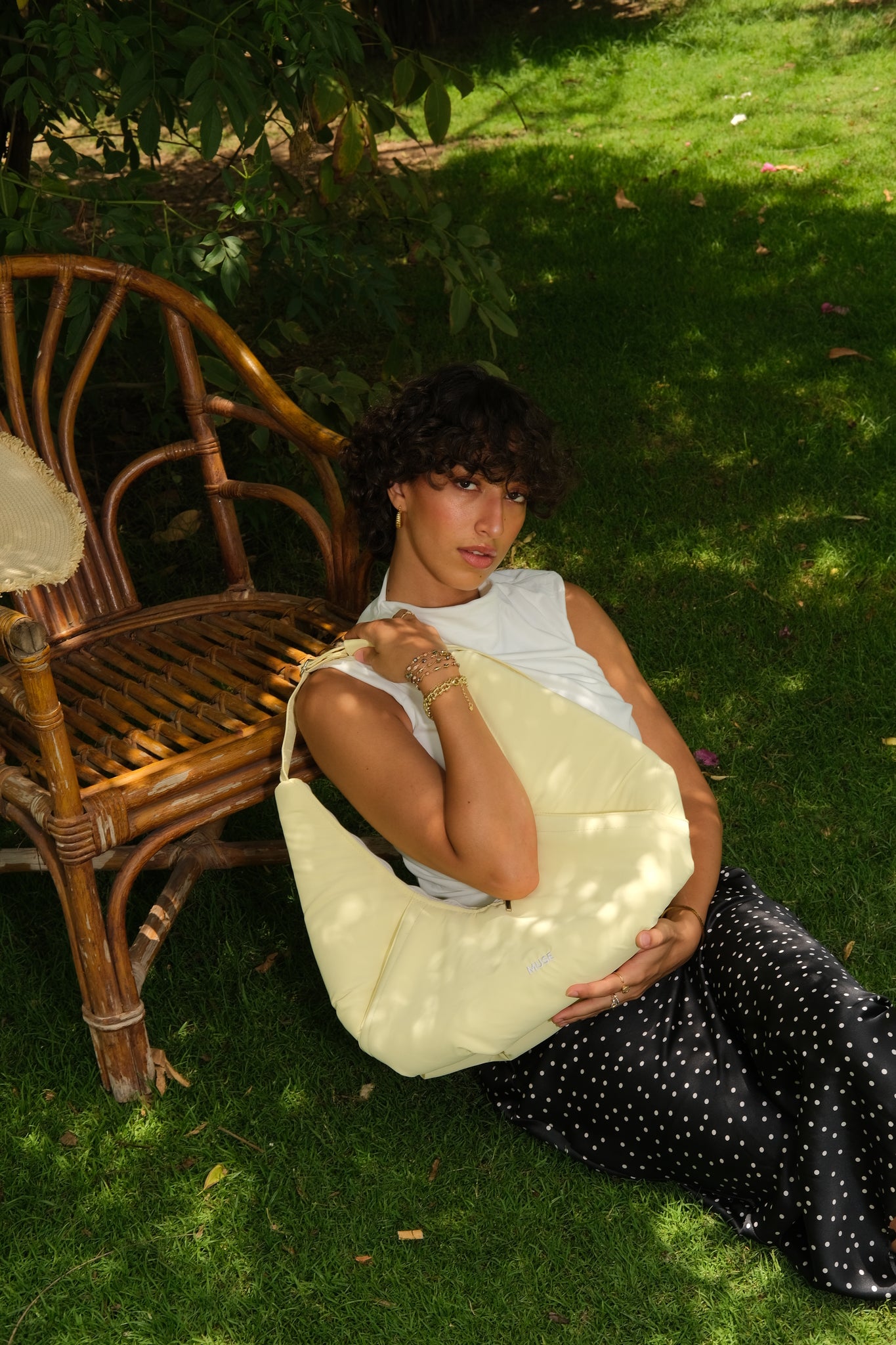 The Croissant Bag In Butter Yellow
