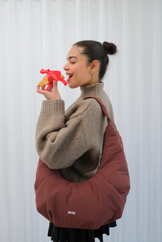 The croissant bag in Mocha