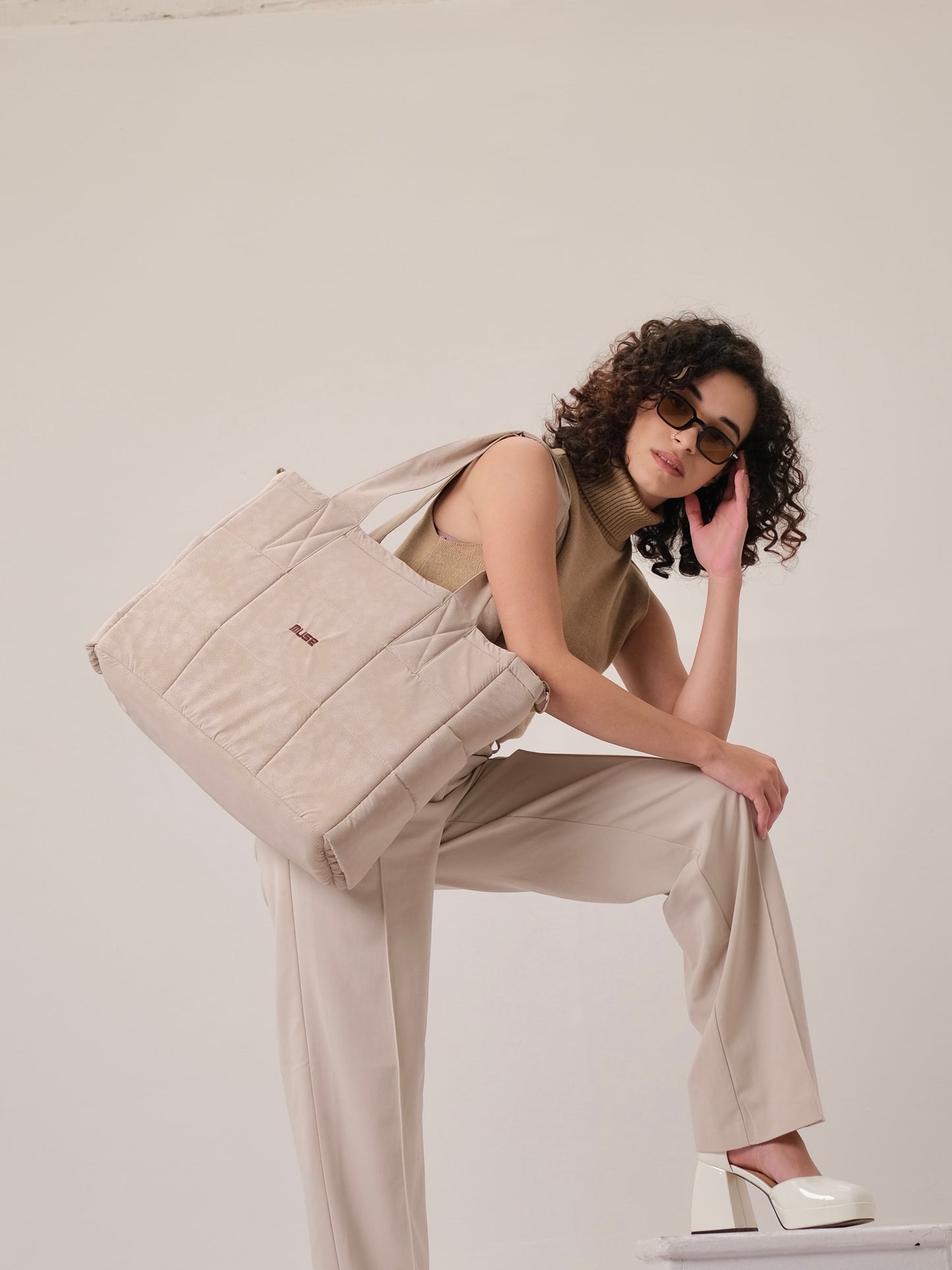 Muse Puffer Bag ( OG Edition ) In Beige