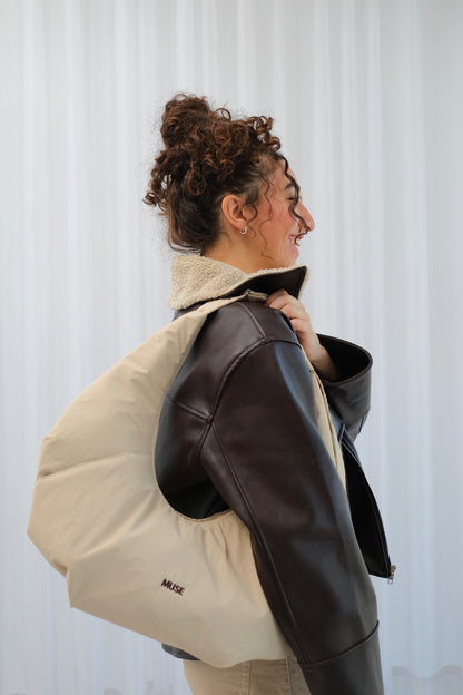 The Croissant Bag In Crème