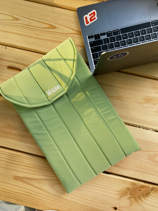 Laptop Sleeve In Light Green