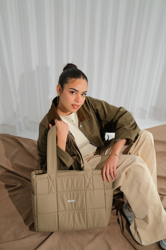 Muse Puffer Bag ( OG Edition ) In Khaki