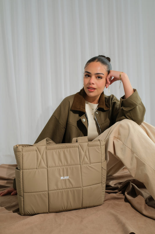 Muse Puffer Bag ( OG Edition ) In Khaki