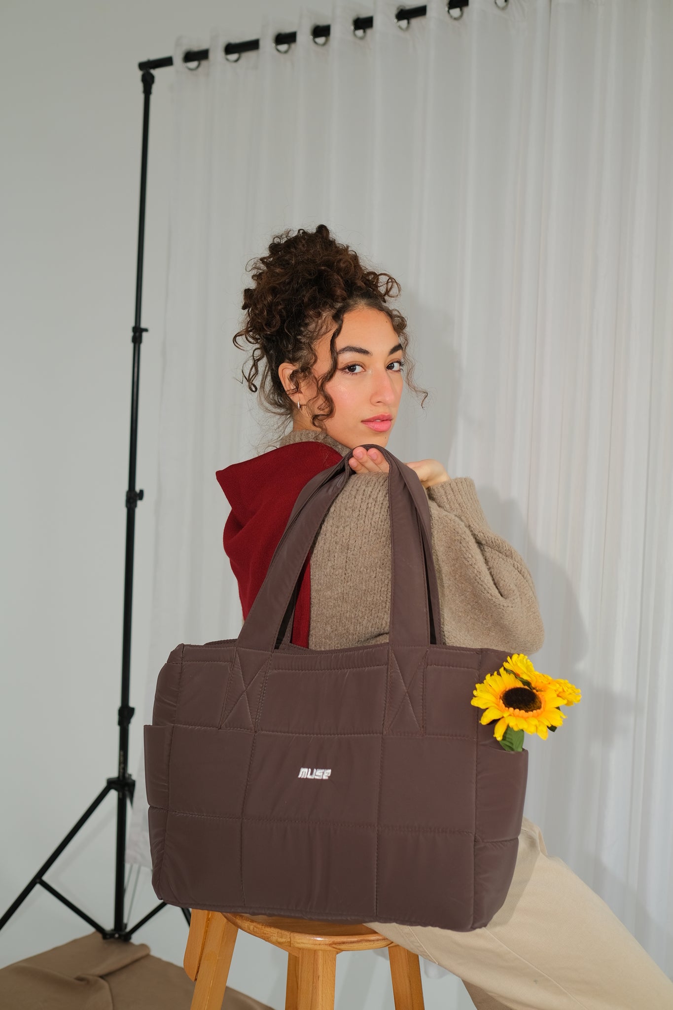 Muse Puffer Bag ( OG Edition ) In Dark Brown