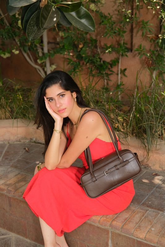 Loavé Baguette Bag In Dark Brown